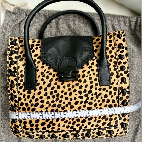Loeffler Randall Junior Work Tote in Cheetah/Black NWT - Picture 12 of 16